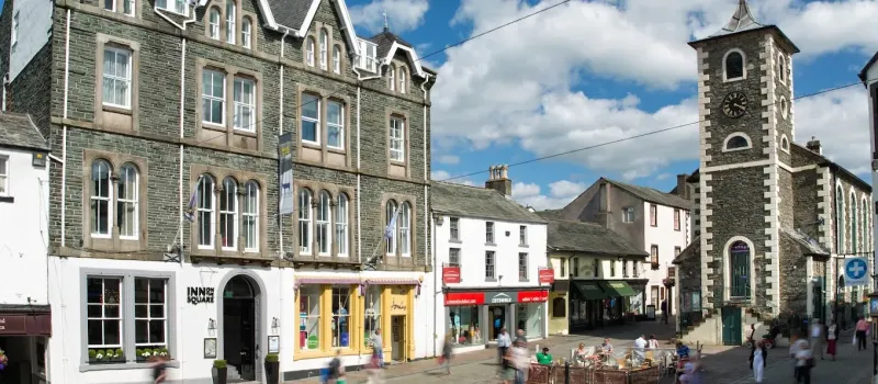 Inn on the Square in Keswick Market Square, where a rooftop spa and outdoor pool are proposed