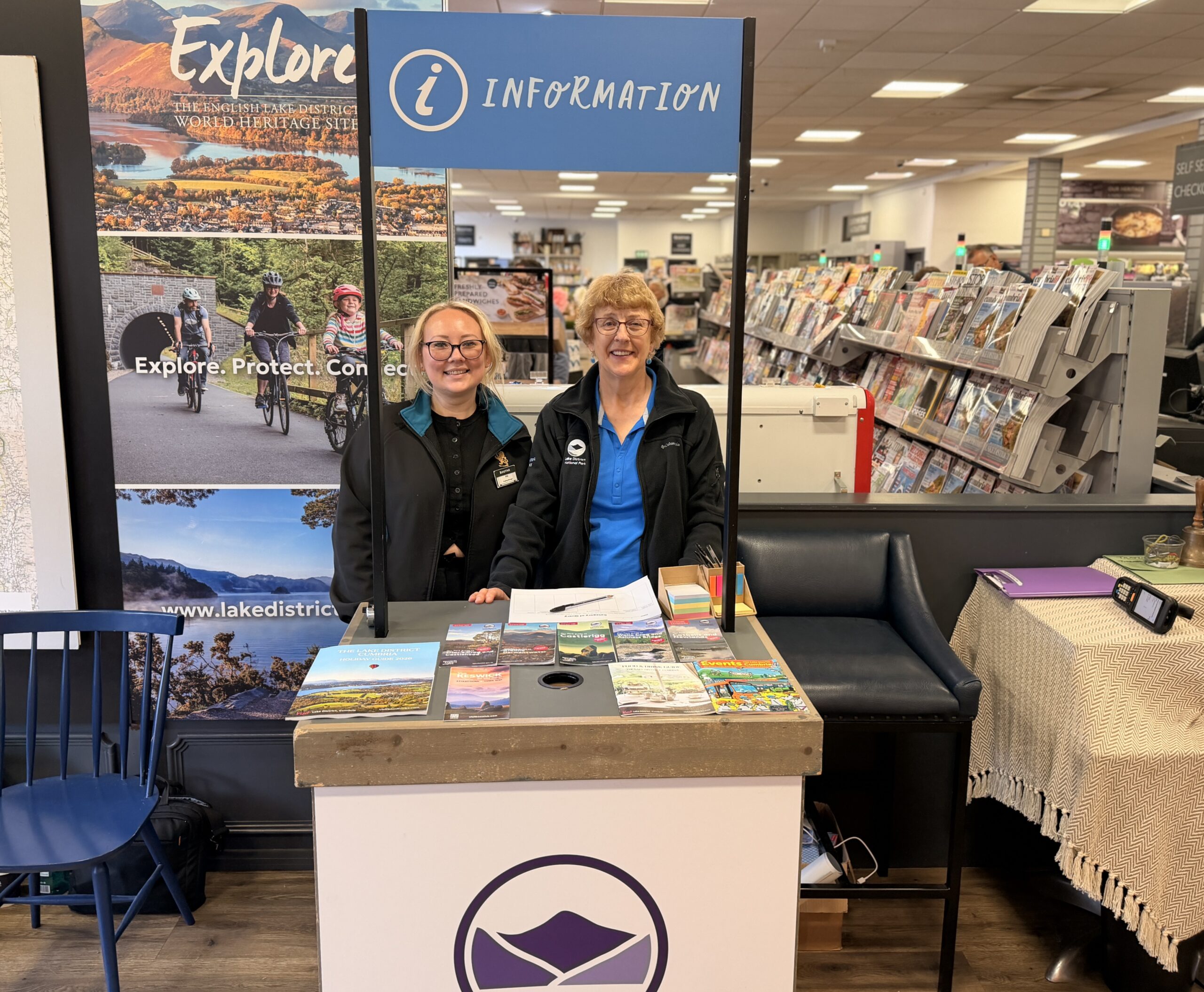 Booths Keswick on Tithebarn Street, home to the 2026 Lake District National Park visitor information counter